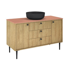Waschbeckenunterschrank Jungborn PRIMUS 120x72x45,6 cm ohne Waschbecken natural hickory