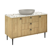 Waschbeckenunterschrank Jungborn PRIMUS 120x72x45,6 cm ohne Waschbecken natural hickory