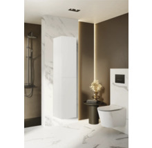Modernes Badezimmer mit Dusche, Toilette und Waschbeckenunterschrank