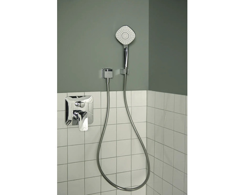 Aufputz-Duscharmatur mit Handbrause und Brauseschlauch