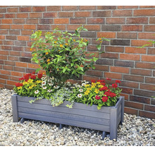 Blumenkasten Pflanzkasten Romantica promadino Holz 78 x 38 x 34 cm grau