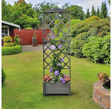 Blumenkasten mit Rankgitter Botanica promadino Holz 69 x 32 x 210 cm grau