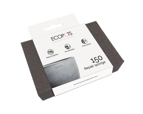 ECOPOTS Reparaturschwamm 150 zur Beseitigung von Kratzern, Schmutz und Moos