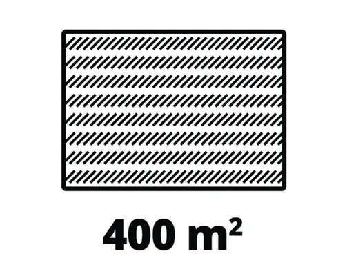 Fläche von 400 Quadratmetern