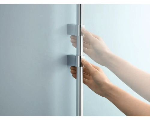 Duschstange mit Hand und Wandbefestigung