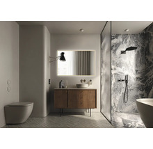 LED Rahmenspiegel Jungborn Square 120x80x3 cm gold