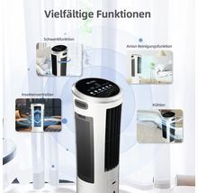 Multifunktionaler Luftkühler mit verschiedenen Funktionen wie Schwenken, Anionenreinigung, Insektenvertreibung und Kühlung