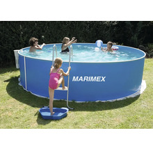 Marimex Frame Pool mit Kindern im Wasser und auf der Leiter im Garten.