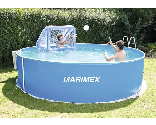 Marimex Pool mit zwei Personen und einem Wasserballtor
