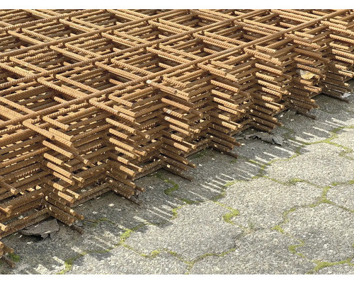 Stapel Baustahlmatten für Betonarbeiten