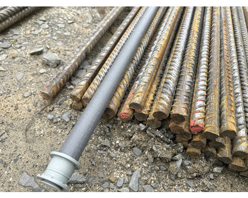 Bewehrungsstahl und ein Erdsondenkollektor