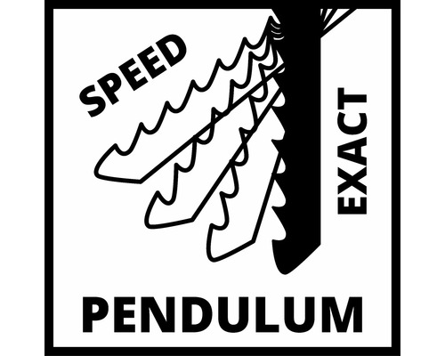 Pendelhub-Symbol für Geschwindigkeit und Präzision