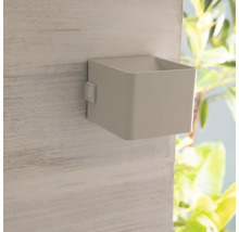 Quadratische Wandleuchte aus Metall für den Außenbereich