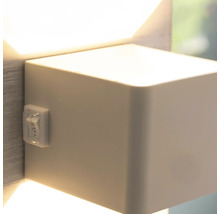 Quadratische Wandleuchte mit Schalter