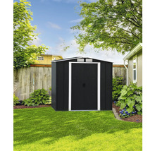 Metall Gerätehaus im Gartenbereich zur Aufbewahrung von Gartengeräten