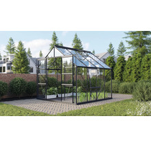 Gewächshaus mit Pflanzen im Garten