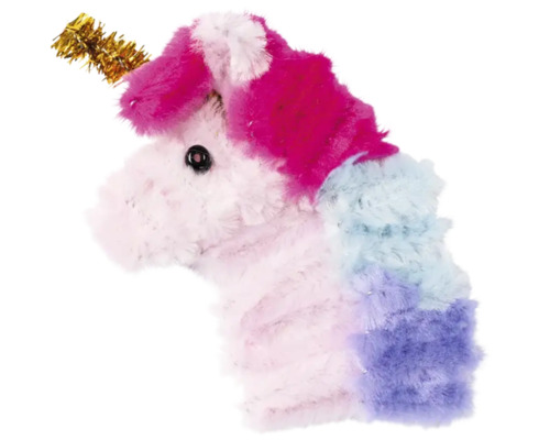 Einhorn aus Pfeifenputzern mit Horn
