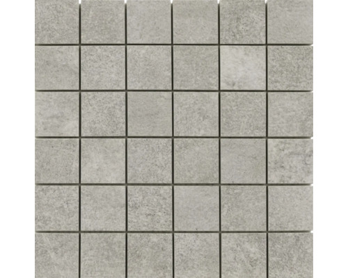Feinsteinzeugmosaik Grunge grey 30x30 cm Antislip-Softoberfläche Mosaikfliese mit quadratischen Steinen