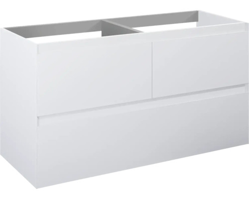 Waschbeckenunterschrank Jungborn DECEM 120x63,5x45,8 cm ohne Waschbecken weiß matt