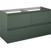 Waschbeckenunterschrank Jungborn DECEM 120x63,5x45,8 cm ohne Waschbecken forrest grün matt