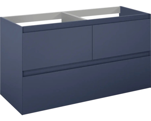 Waschbeckenunterschrank Jungborn DECEM 120x63,5x45,8 cm ohne Waschbecken navy blau matt