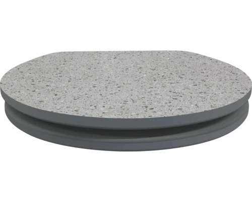 Grauer WC-Sitz aus Duroplast