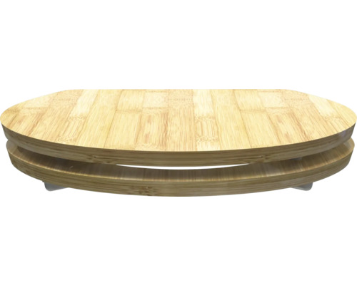 Drehbares Servierbrett aus Bambus