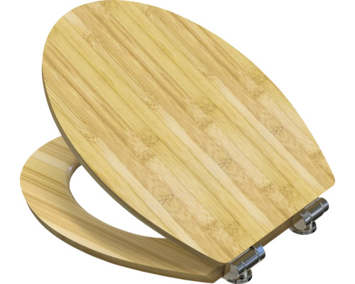Universal WC-Sitz Aus Holz Mit Polyesterharz-Beschichtung – Farbe Champagne, Verstellbar 36,5x42,5 Cm