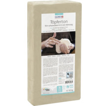 Glorex Töpferton, fein schamottiert, 0.5 mm Körnung, 10 kg