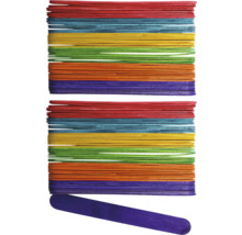 Bündel aus farbigen Holzstäbchen für Bastelarbeiten