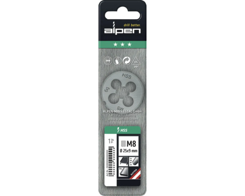 Alpen M8 Schneideisen im Blister