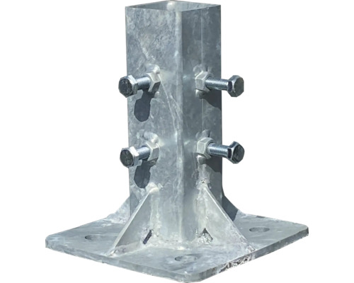 Adaptierung für Beton-Aufstellvorichtung Einsteckmöglichkeit für 40 x 40 mm / 60 x 60 mm Vierkantrohre bzw. Rundrohre