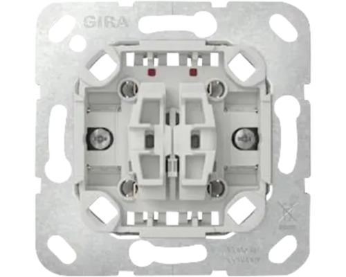 Doppelwechselschalter Gira 31080, aluminium Gira Wechselschaltereinsatz Nahansicht