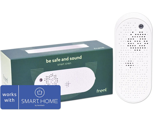 frient Smart Siren EU (Zigbee) - Kompatibel mit SMART HOME by hornbach Frient Smart Sirene mit Verpackung