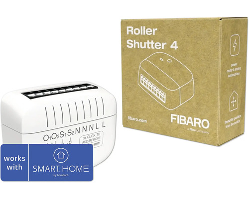 FIBARO Roller Shutter 4 Z-Wave geeignet für Rollladen/Jalousie - Kompatibel mit SMART HOME by hornbach FIBARO Roller Shutter 4 Z-Wave geeignet für Rollladen/Jalousie - Kompatibel mit SMART HOME by hornbach