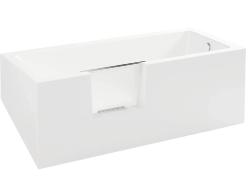 Rechteckige Badewanne mit integrierter Badewannentür