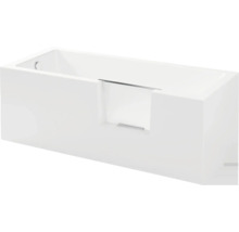 Rechteckige Badewanne mit gerader Verkleidung