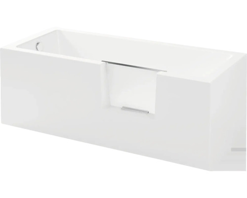 Rechteckige Badewanne mit gerader Verkleidung