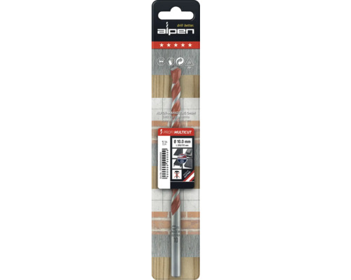 Alpen Multicut Bohrer, Durchmesser 10 Millimeter