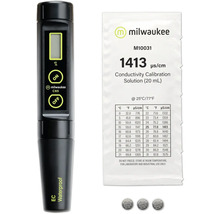 Milwaukee Leitfähigkeitsmessgerät mit Kalibrierlösung