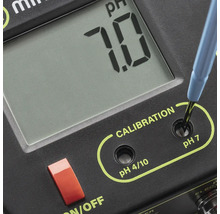 pH-Messgerät mit Kalibrierungsfunktion und Anzeige des pH-Werts 7.0