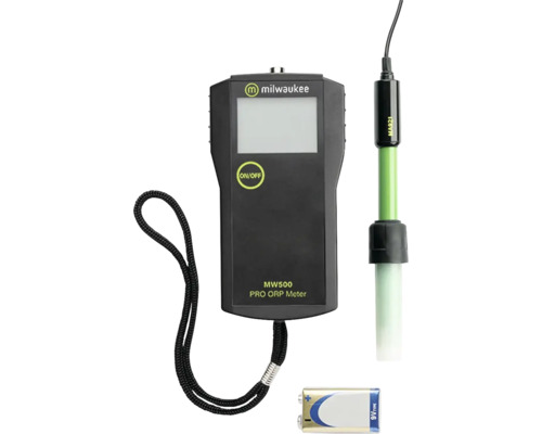 Milwaukee Logo, ORP Messgerät mit Sonde und Batterie