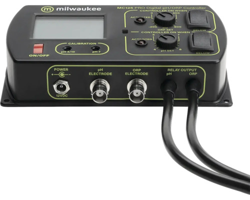 Milwaukee MC125 PRO Digital pH/ORP Controller zur Messung des pH-Werts und Redoxpotenzials