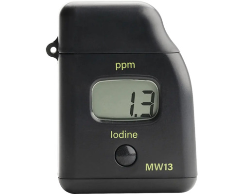 Jodmessgerät mit digitaler Anzeige des Jodgehalts in ppm