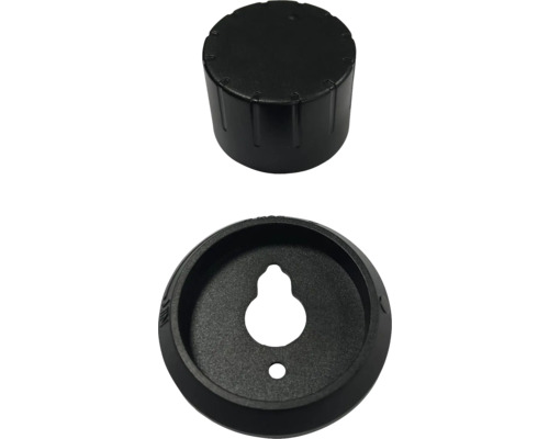 Schalterknopf und Montageelement für elektronische Geräte