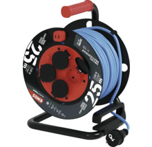 Kabeltrommel Emos 4 Steckplätze 25 m IP 44, blau