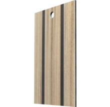 Holzpaneel mit Nut- und Federverbindung und Aufhängeloch