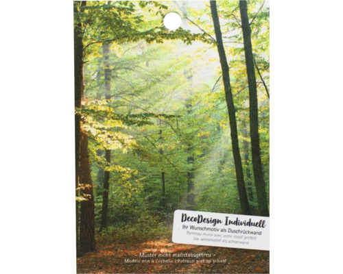 Deco Design Individuell Duschwand mit Waldmotiv