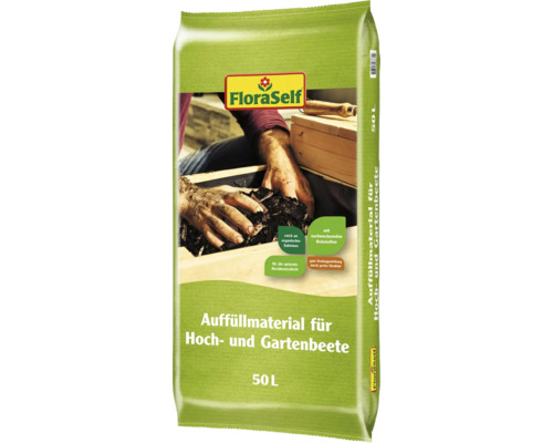 Auffüllmaterial für Hochbeete & Gartenbeete FloraSelf 50 L