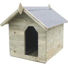 Hundehaus aus Holz mit Dach